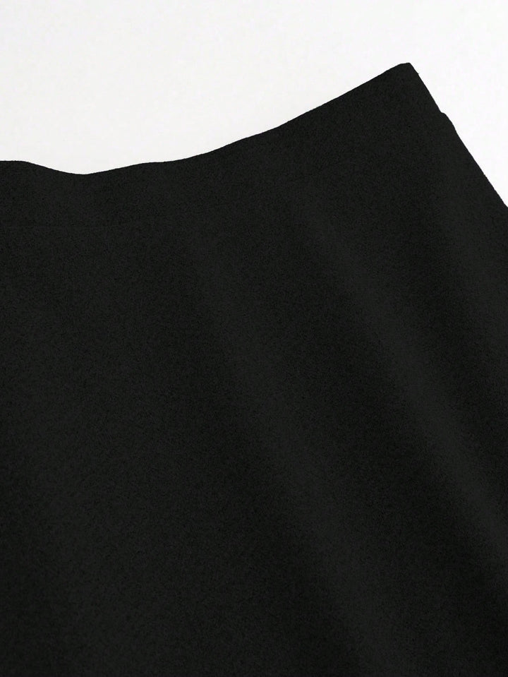 SHEIN maxiszoknya, fekete