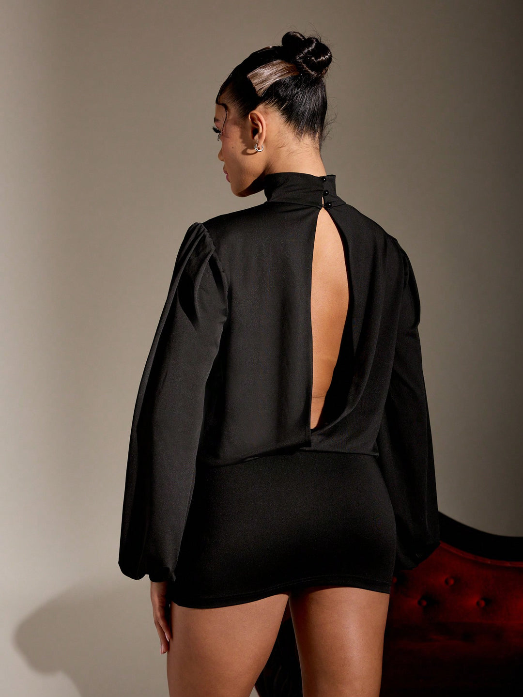 SHEIN mini ruha, fekete