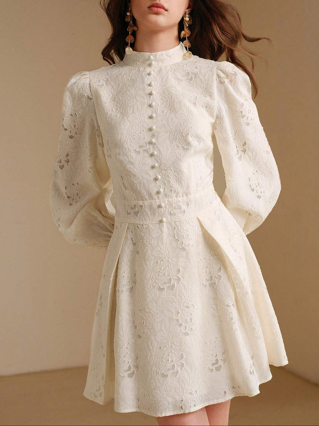 Anewsta by Shein bézs mini ruha