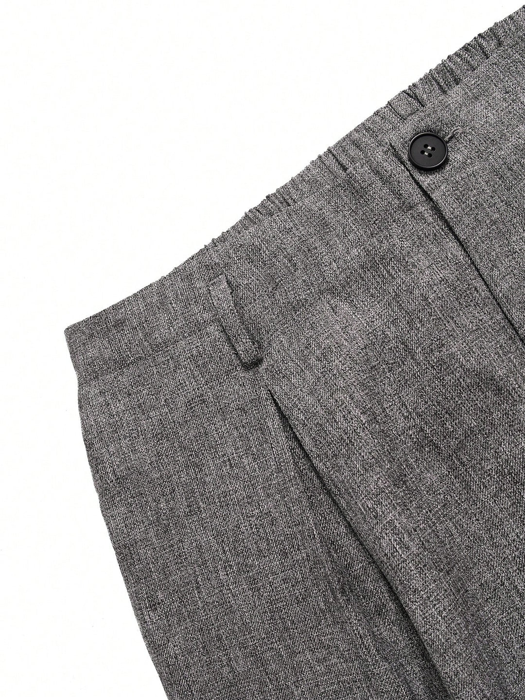 Pantalon de costum SHEIN, gri