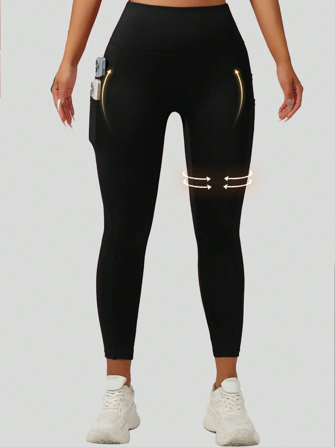 SHEIN leggings, fekete