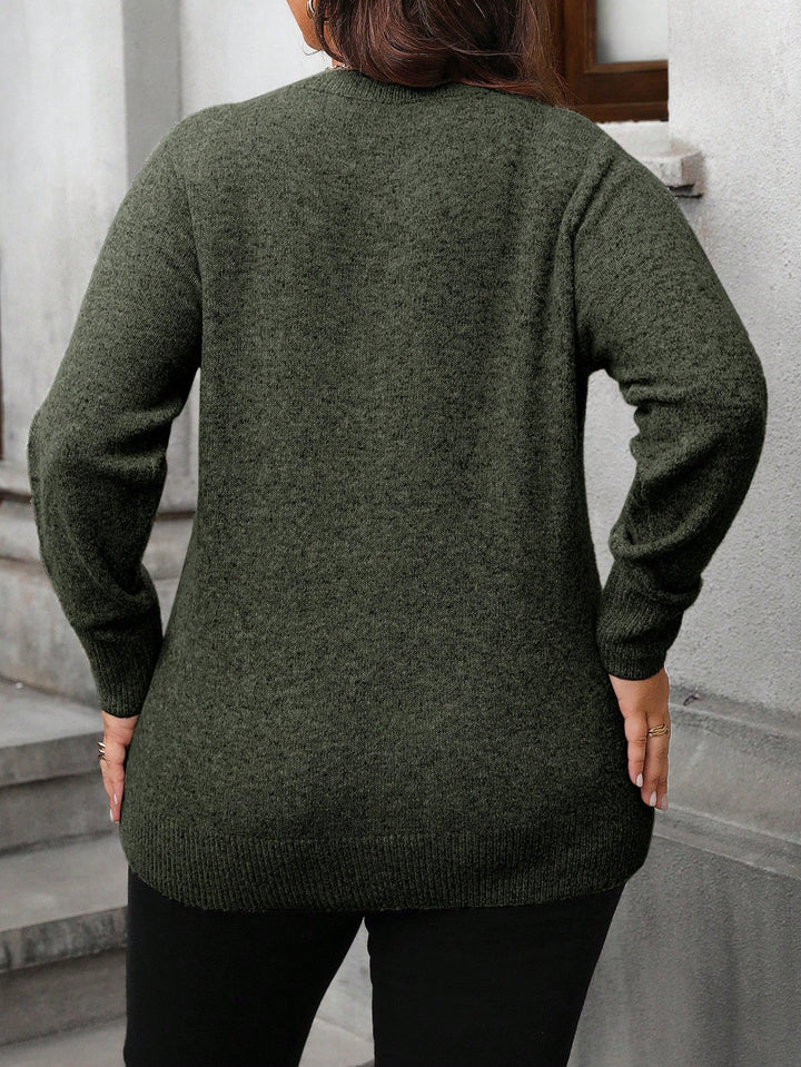 Pulóver SHEIN, khaki
