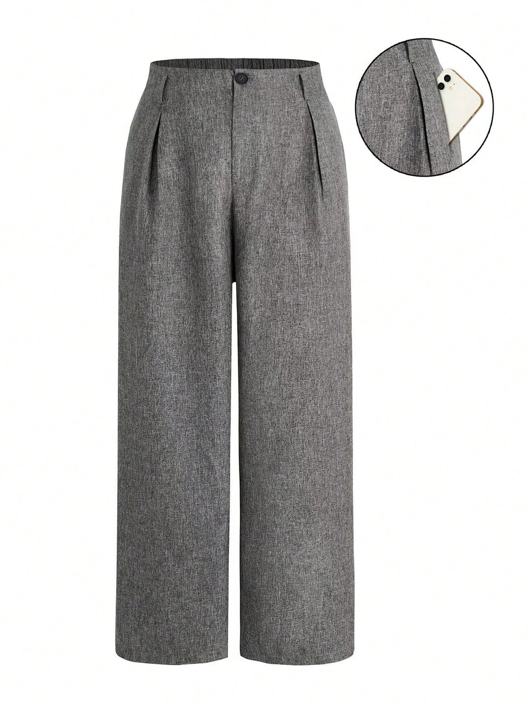 Pantalon de costum SHEIN, gri