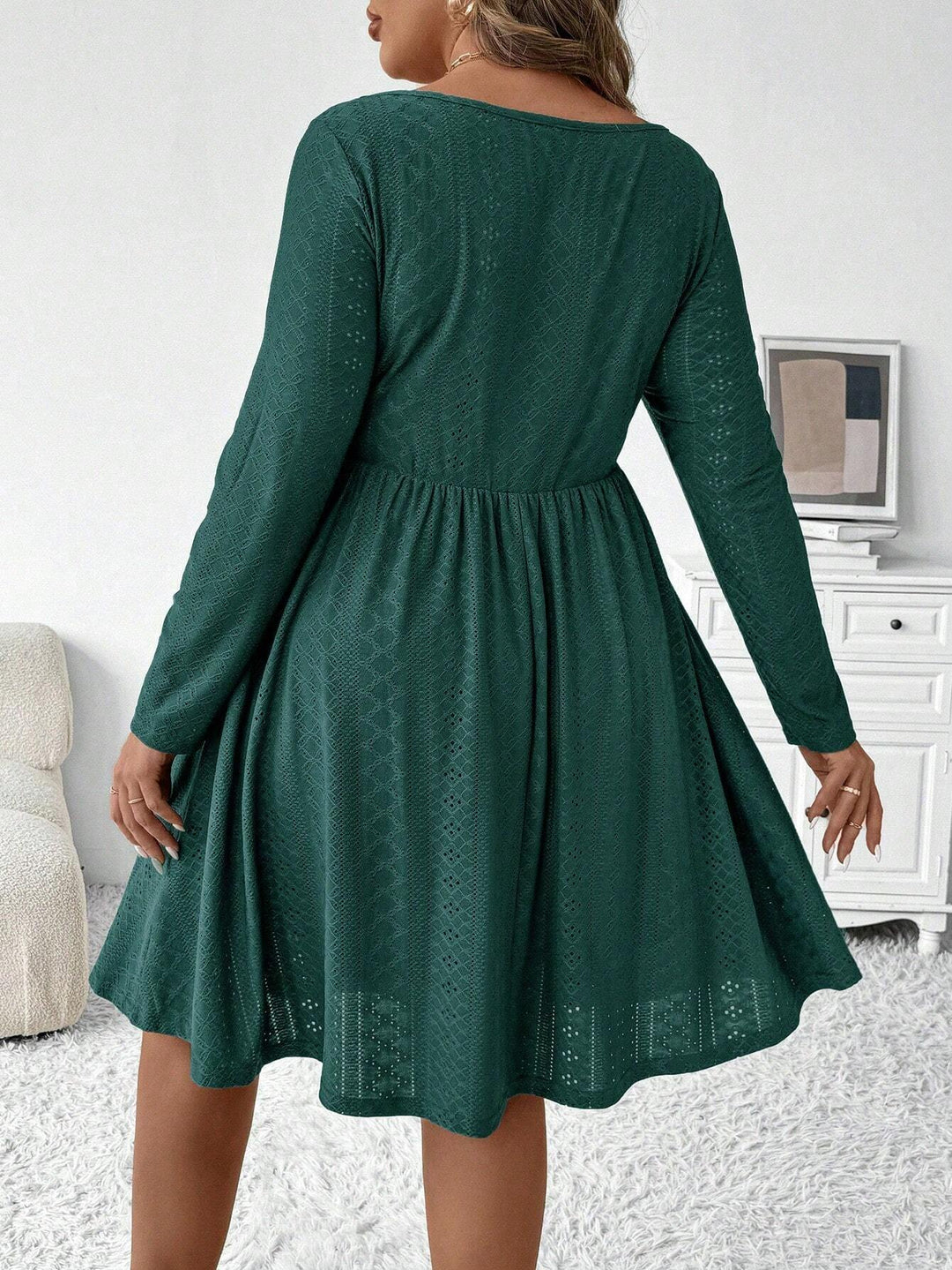 Rochie midi SHEIN, verde