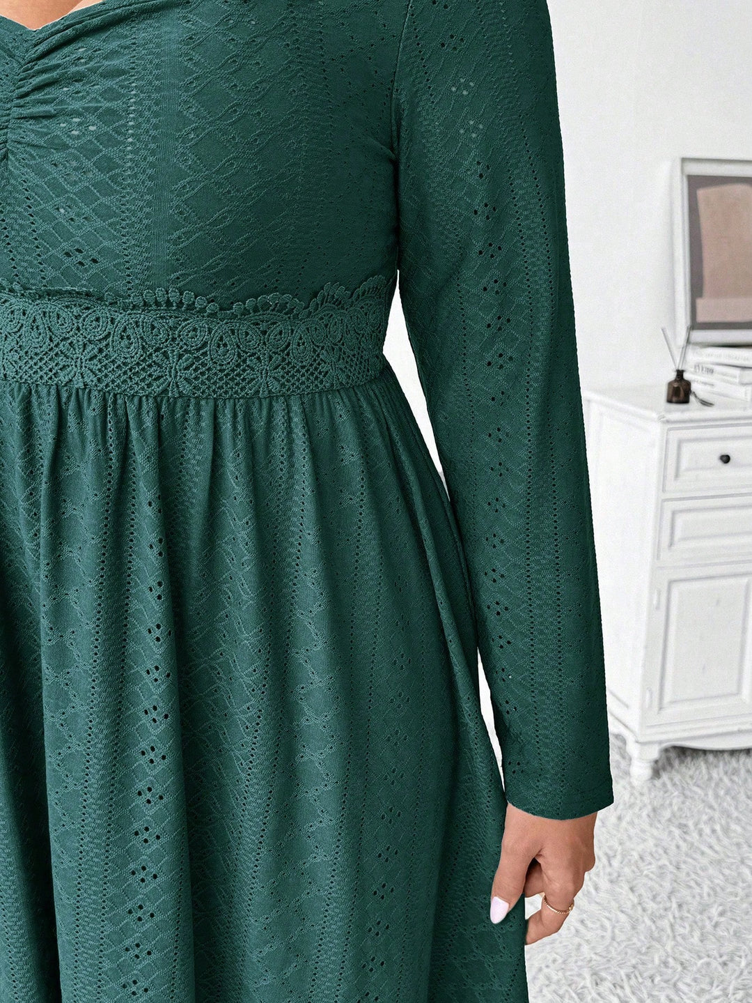 Rochie midi SHEIN, verde