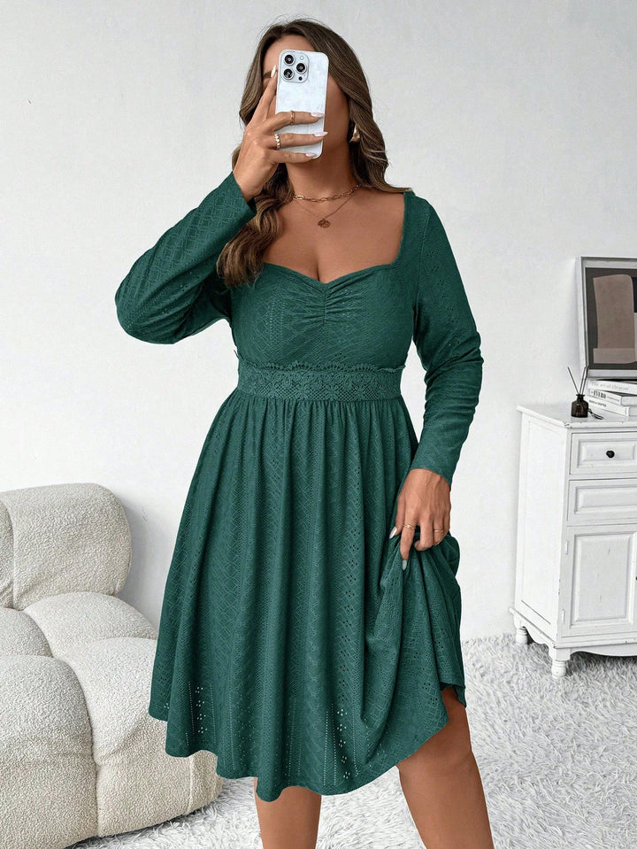 Rochie midi SHEIN, verde