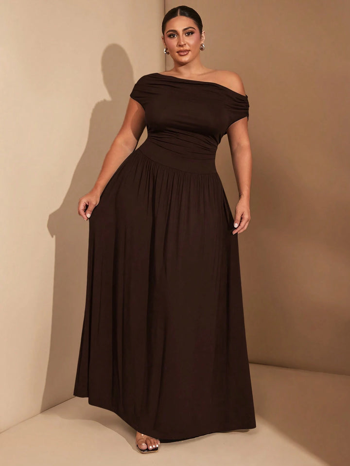 Rochie maxi SHEIN, maro