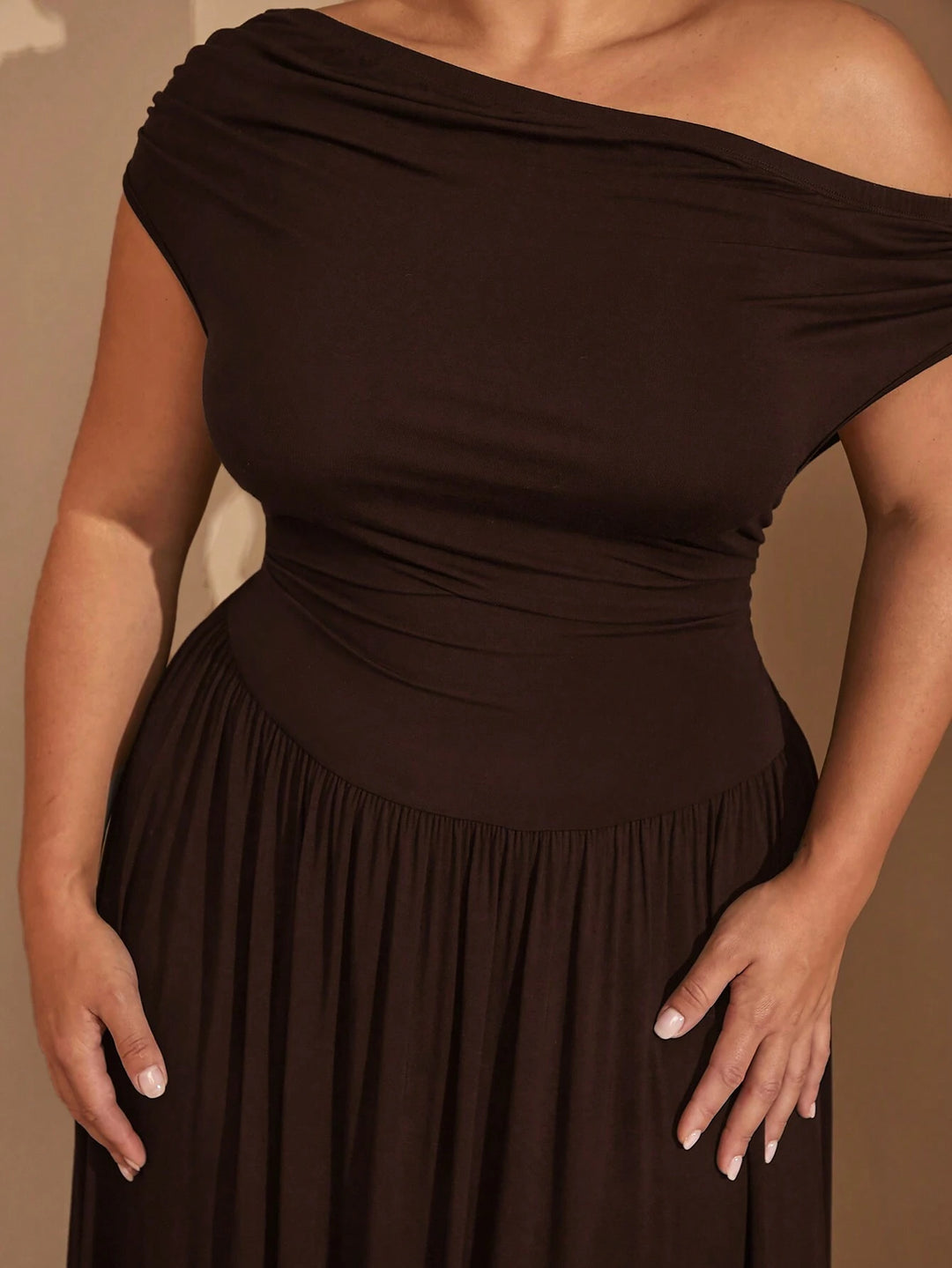 Rochie maxi SHEIN, maro
