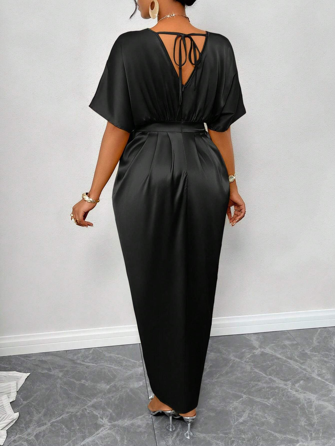 Rochie maxi SHEIN, NEGRU