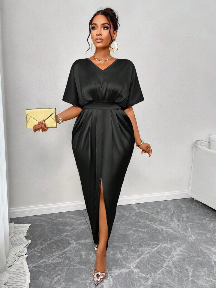 Rochie maxi SHEIN, NEGRU