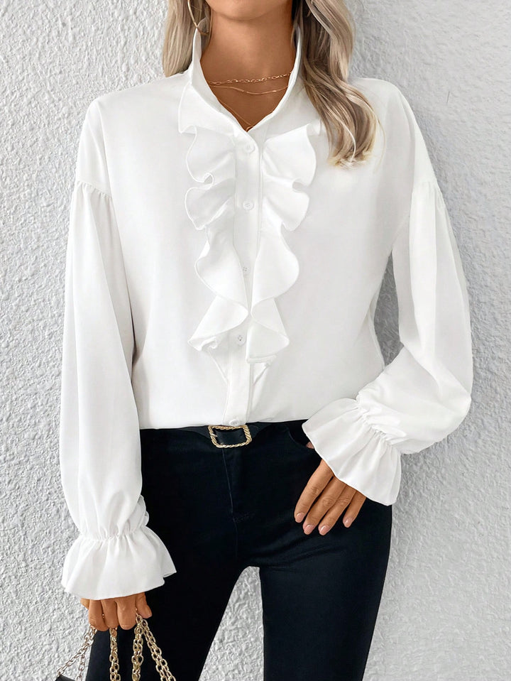 Cămașă casual SHEIN, alb