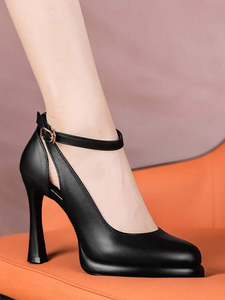 Pantofi cu toc SHEIN, negru
