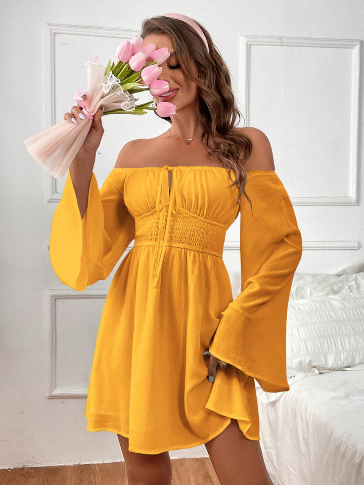 Rochie scurtă SHEIN, galben