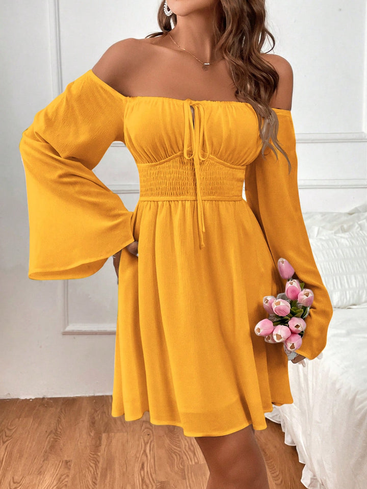 Rochie scurtă SHEIN, galben
