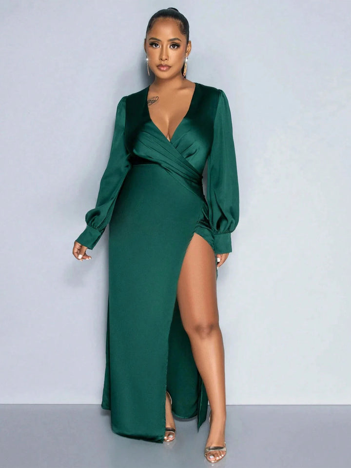 Rochie maxi SHEIN, verde