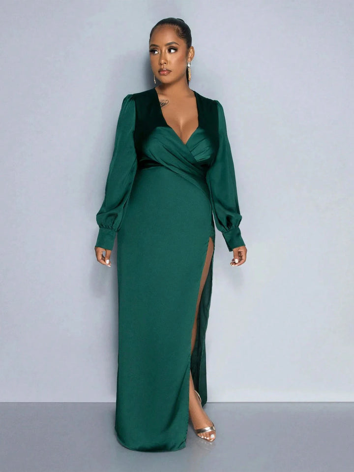 Rochie maxi SHEIN, verde