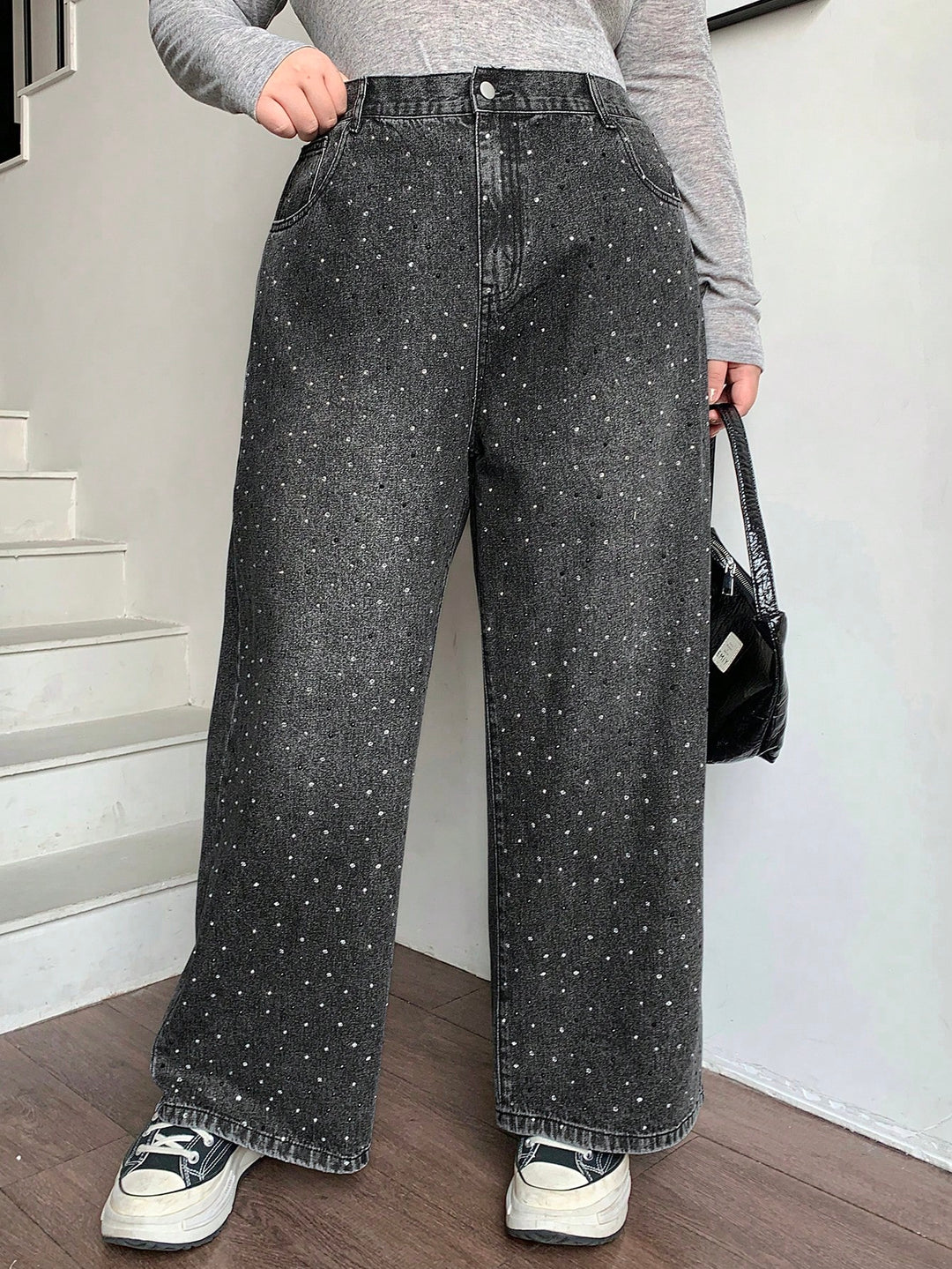 Jeans SHEIN, negru