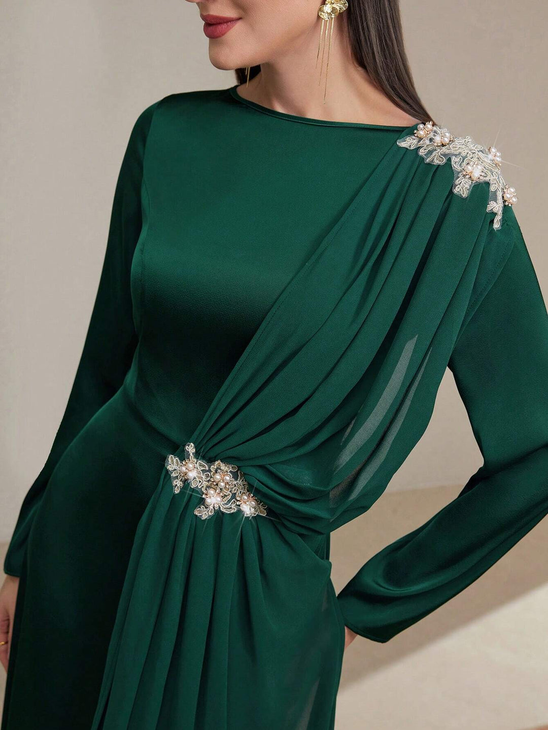 Rochie de ocazie Shein, verde