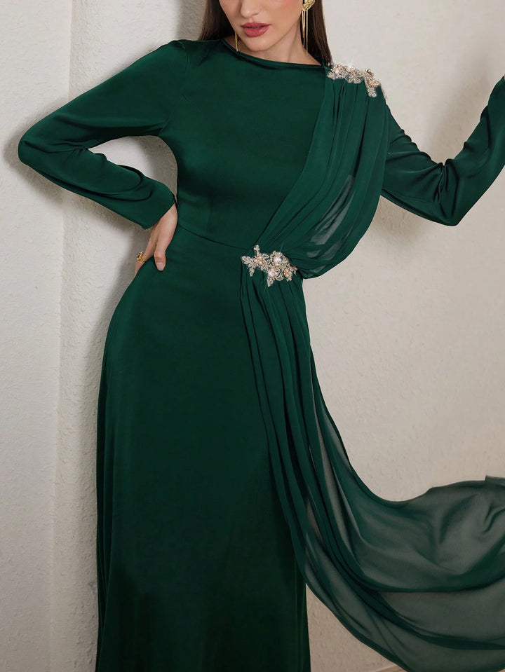 Rochie de ocazie Shein, verde