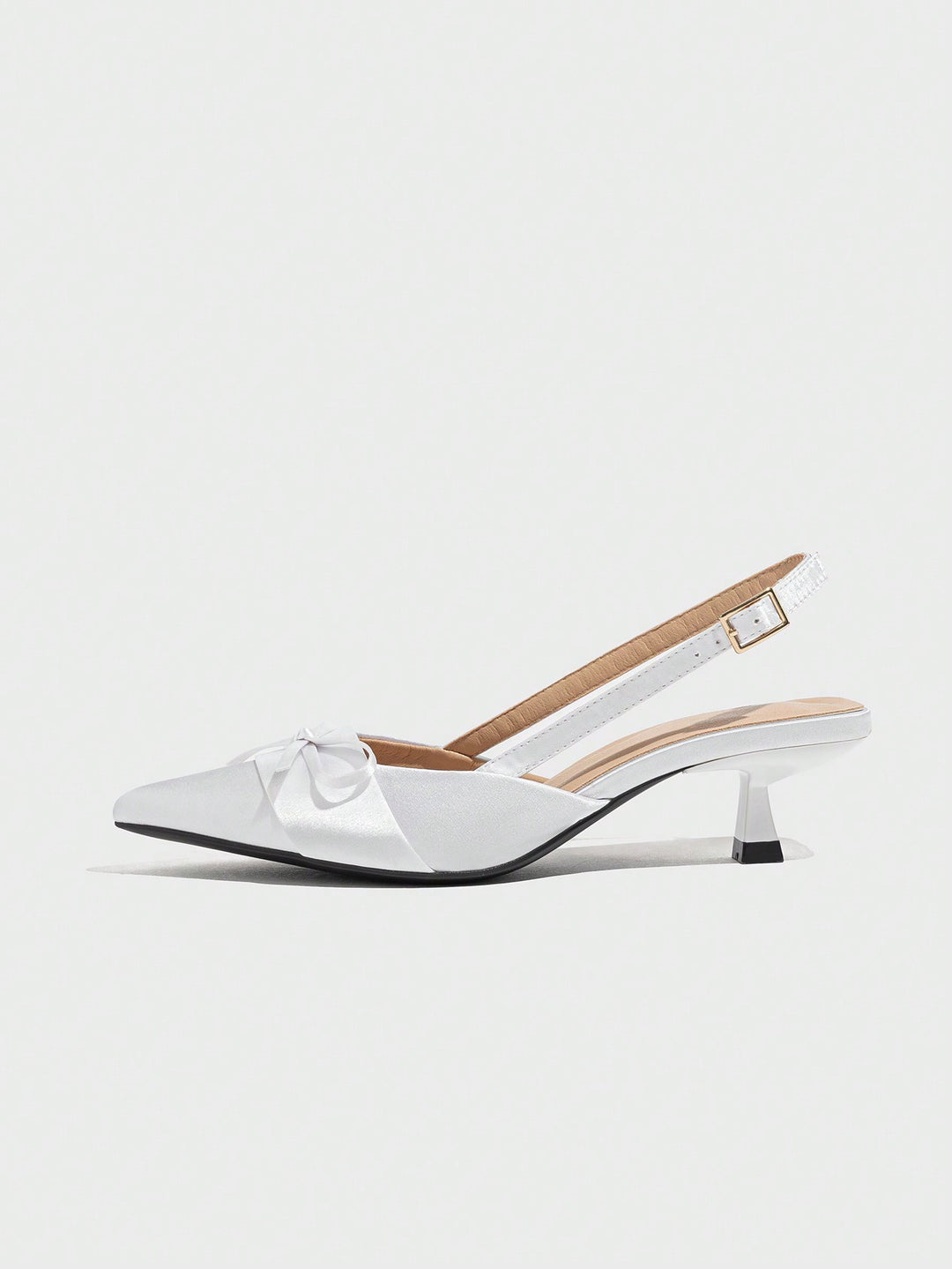 Pantofi cu toc SHEIN, alb