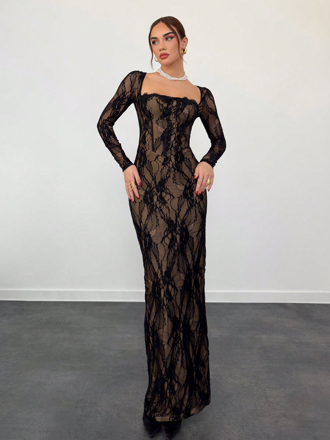 Rochie maxi SHEIN, negru