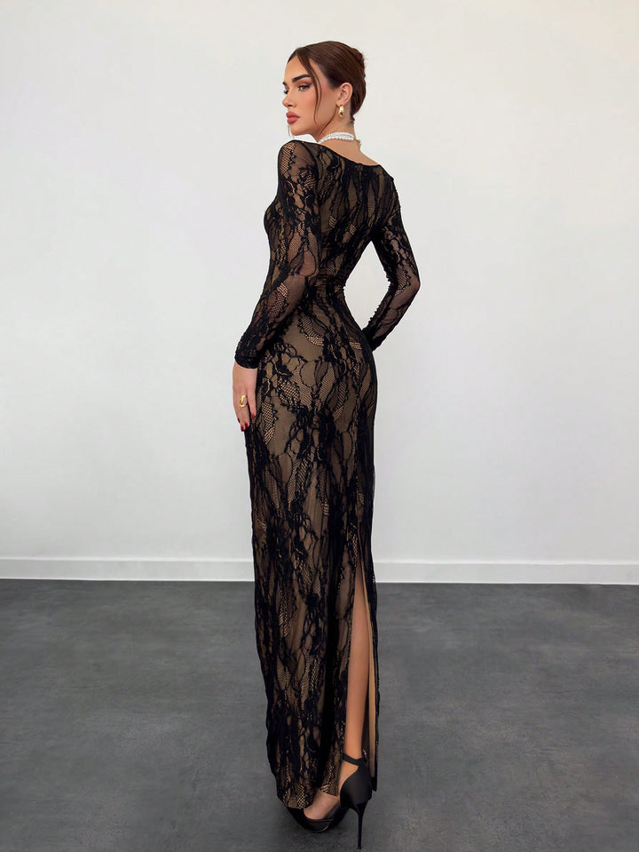 Rochie maxi SHEIN, negru