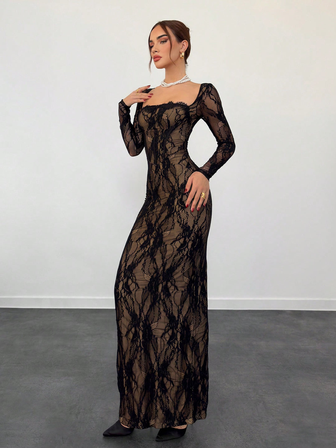 Rochie maxi SHEIN, negru