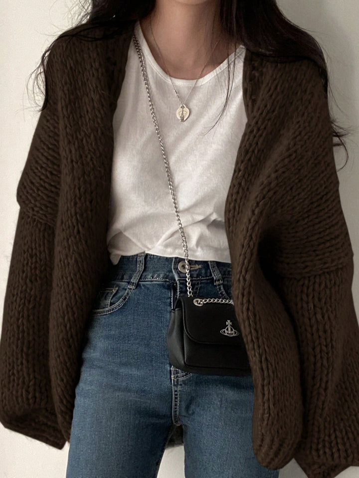 Cardigan SHEIN, maro