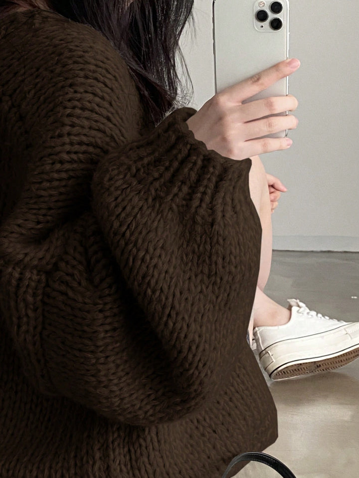 Cardigan SHEIN, maro