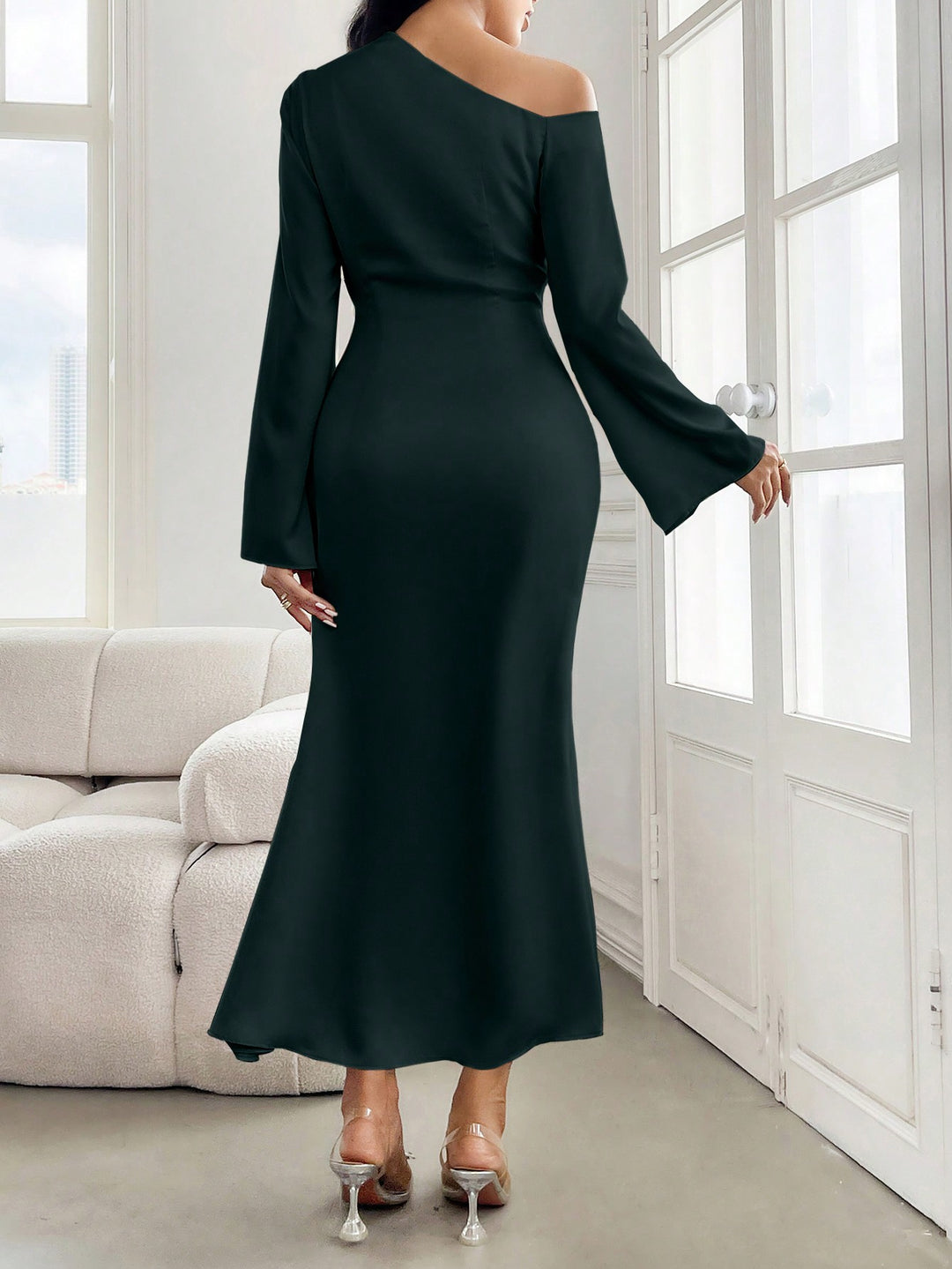 Rochie maxi SHEIN, verde