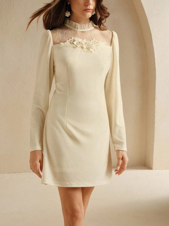 Rochie mini Shein, crem