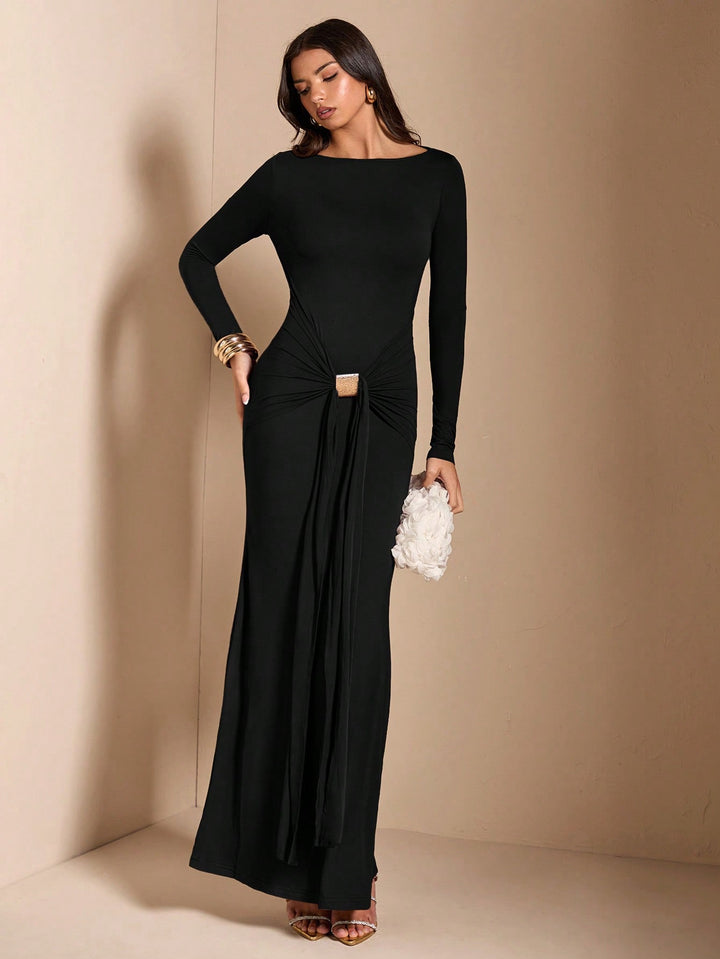 Rochie maxi SHEIN, negru