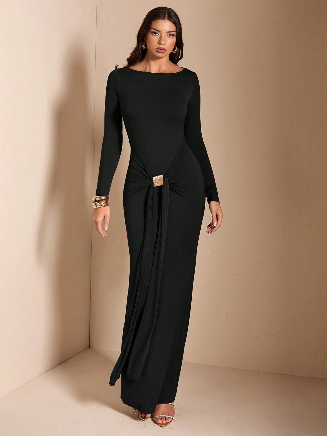 Rochie maxi SHEIN, negru