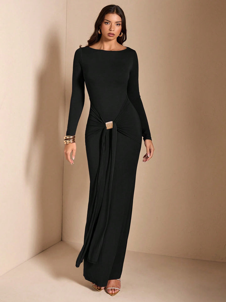 Rochie maxi SHEIN, negru