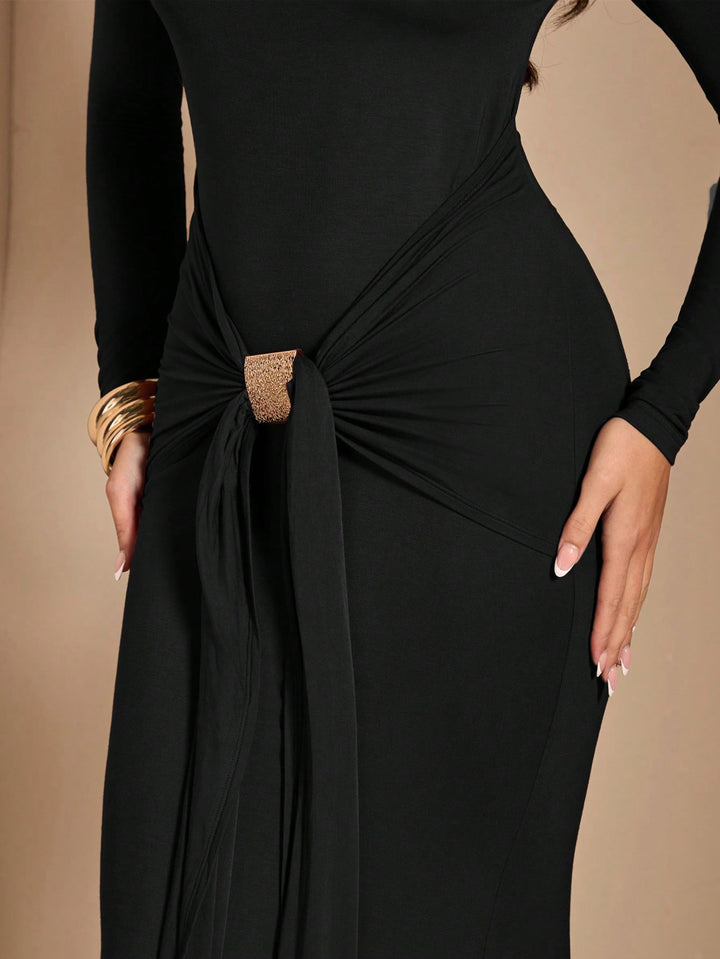 Rochie maxi SHEIN, negru