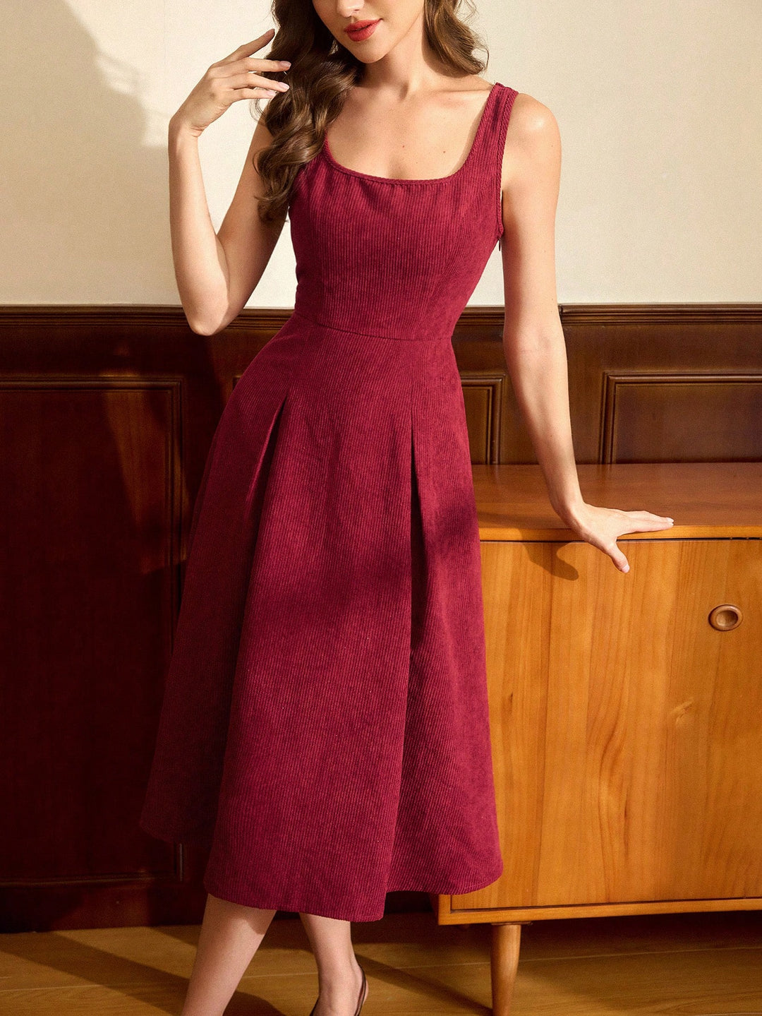 Set rochie și jachetă SHEIN, roșu