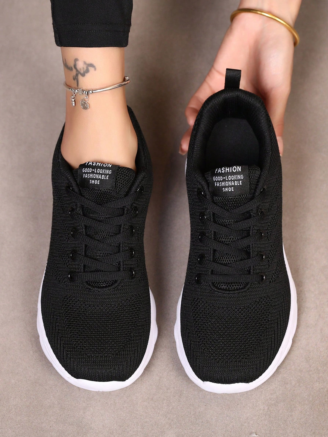 Pantofi sport SHEIN, negru