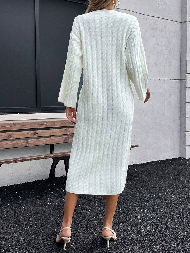 Rochie midi SHEIN, crem