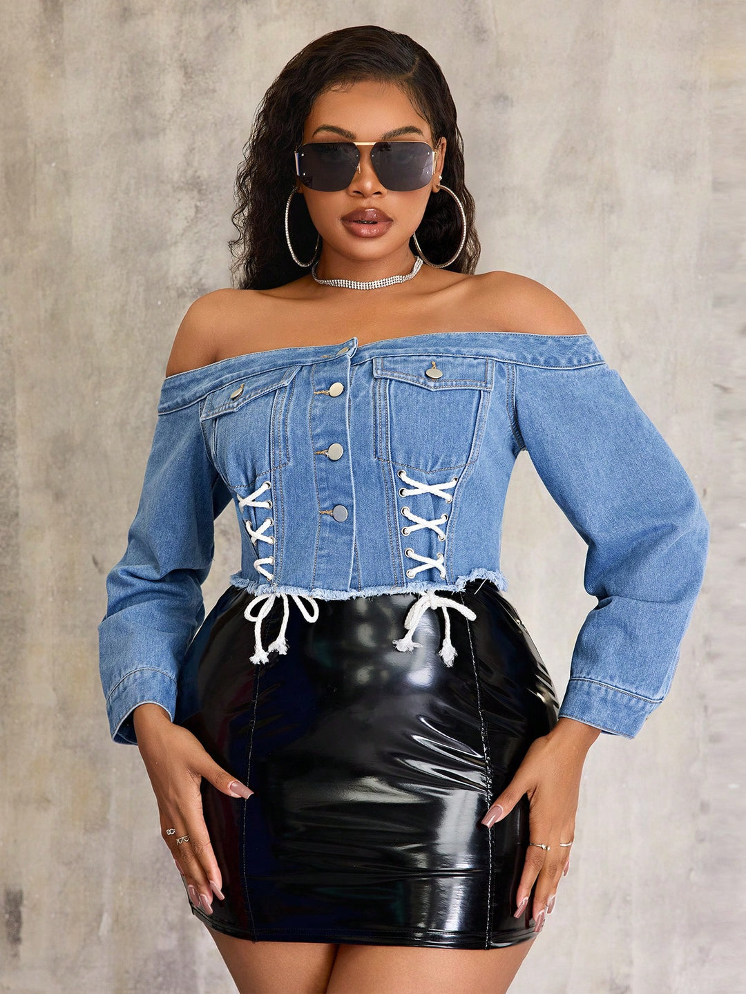 Top SHEIN, albastru