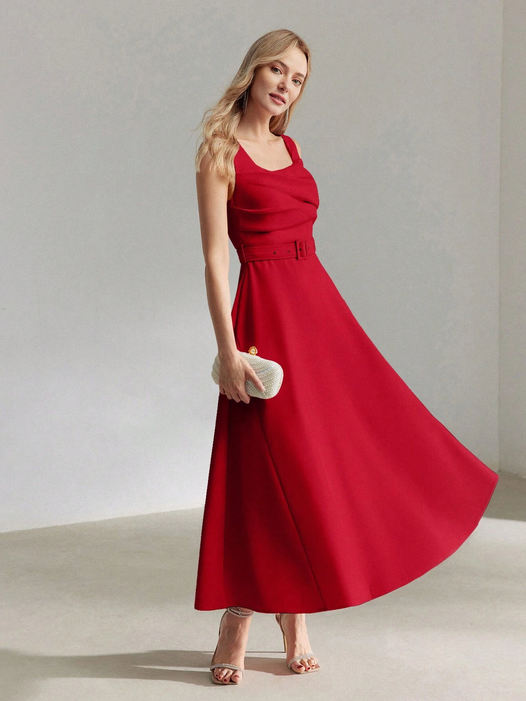 Rochie maxi SHEIN, roșu