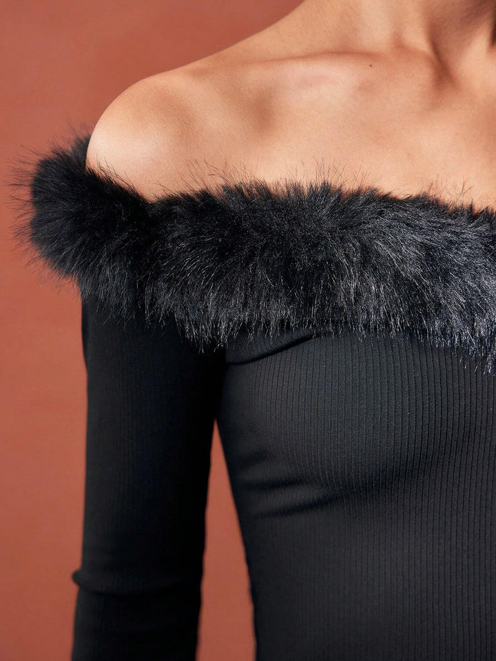 Motf by Shein blúz, fekete