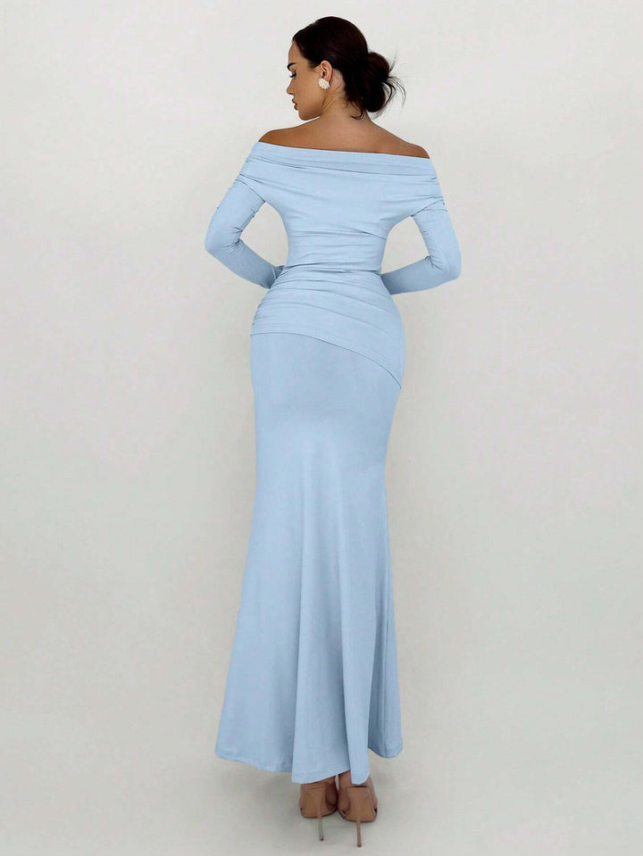 SHEIN maxi ruha, kék