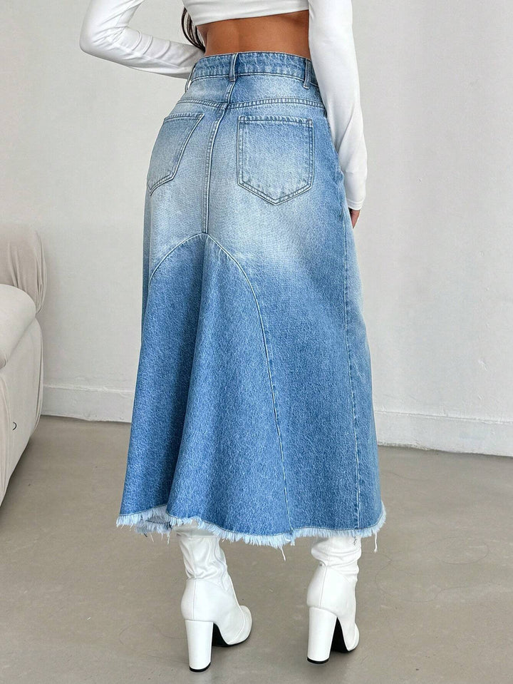 SHEIN farmerhatású szoknya, kék