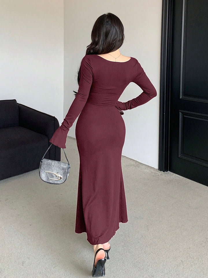 Rochie maxi SHEIN, vișiniu