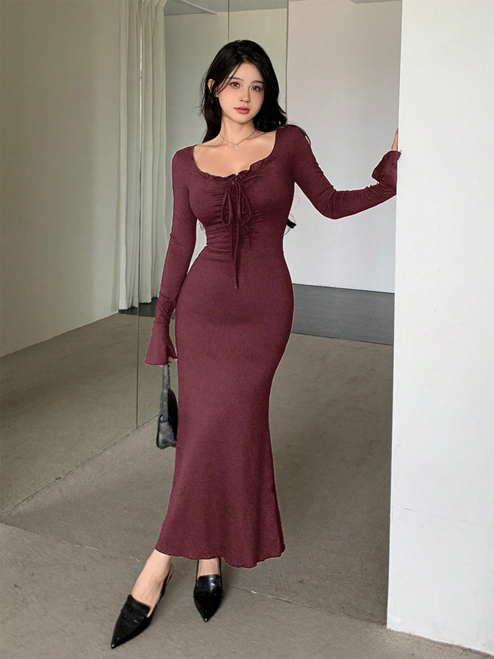 Rochie maxi SHEIN, vișiniu