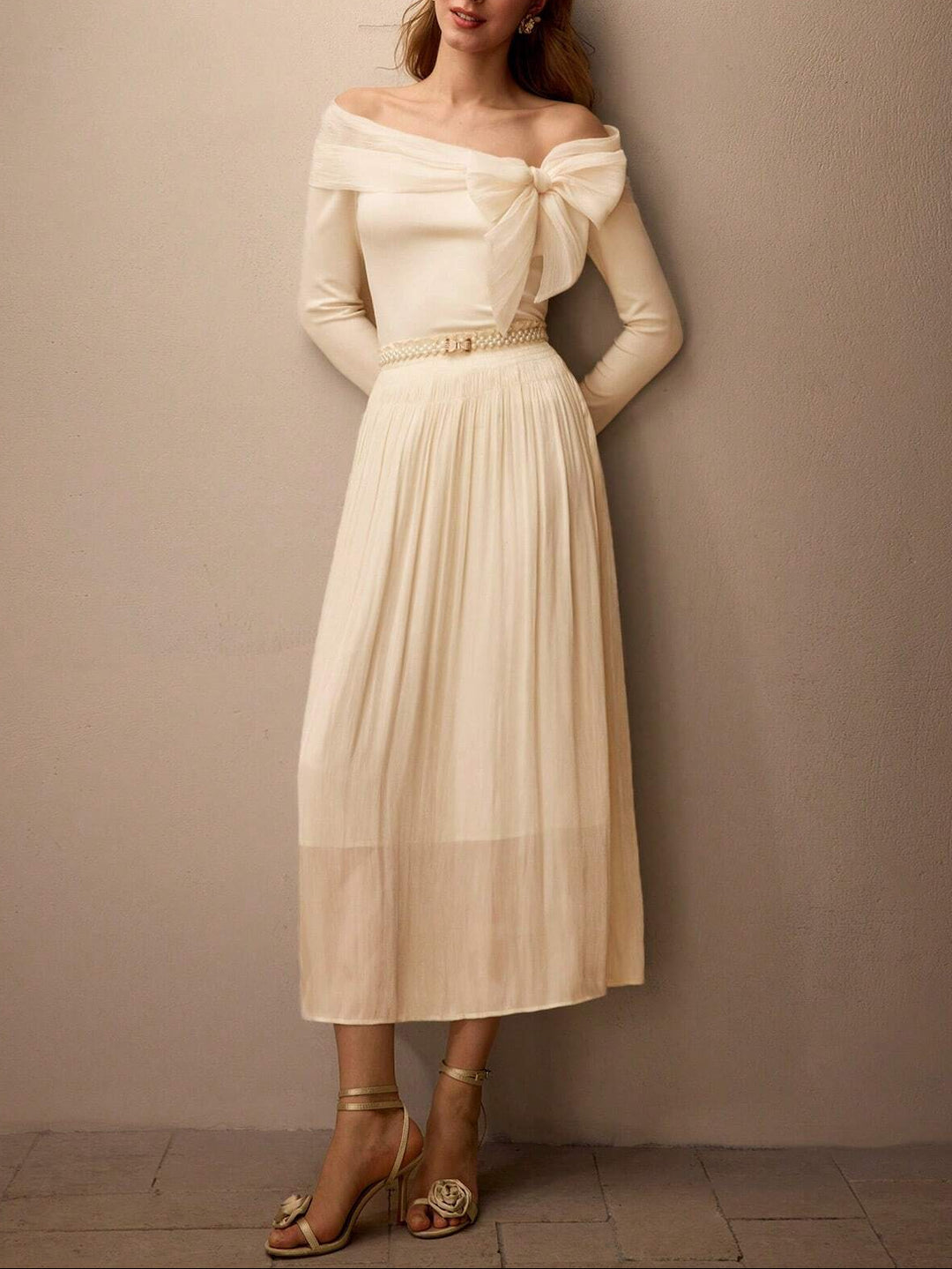 Bluză Motf by Shein, crem