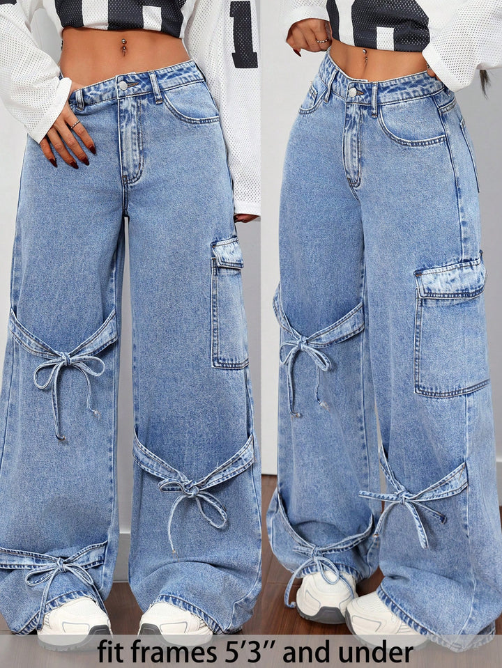Pantaloni de blugi SHEIN, albastru