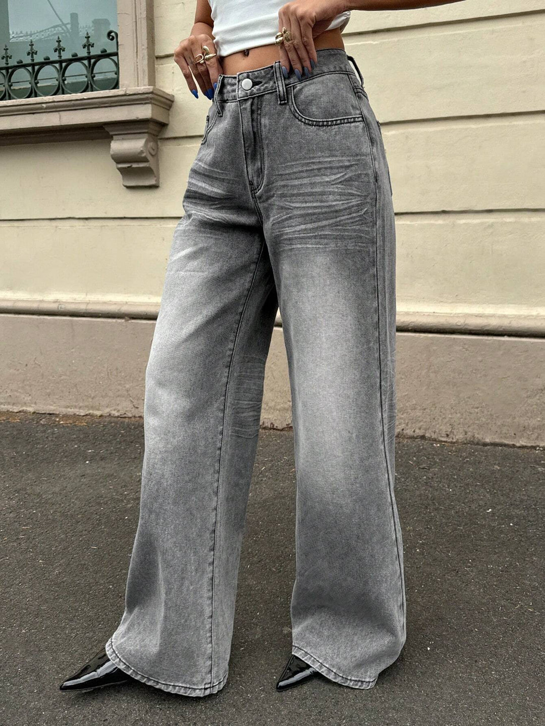 Jeans SHEIN, gri