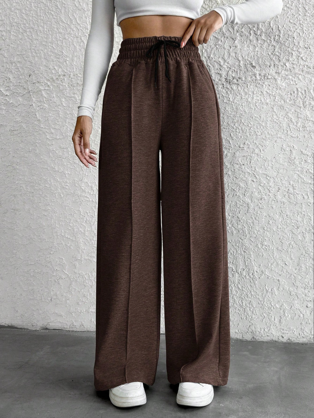 Pantaloni SHEIN, maro