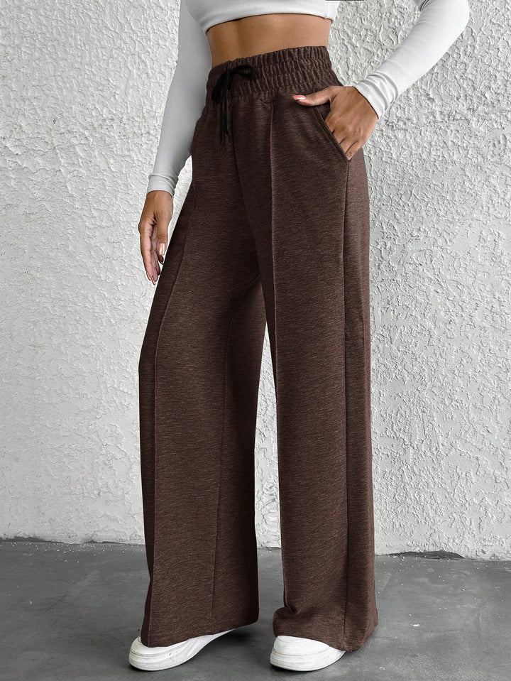 Pantaloni SHEIN, maro